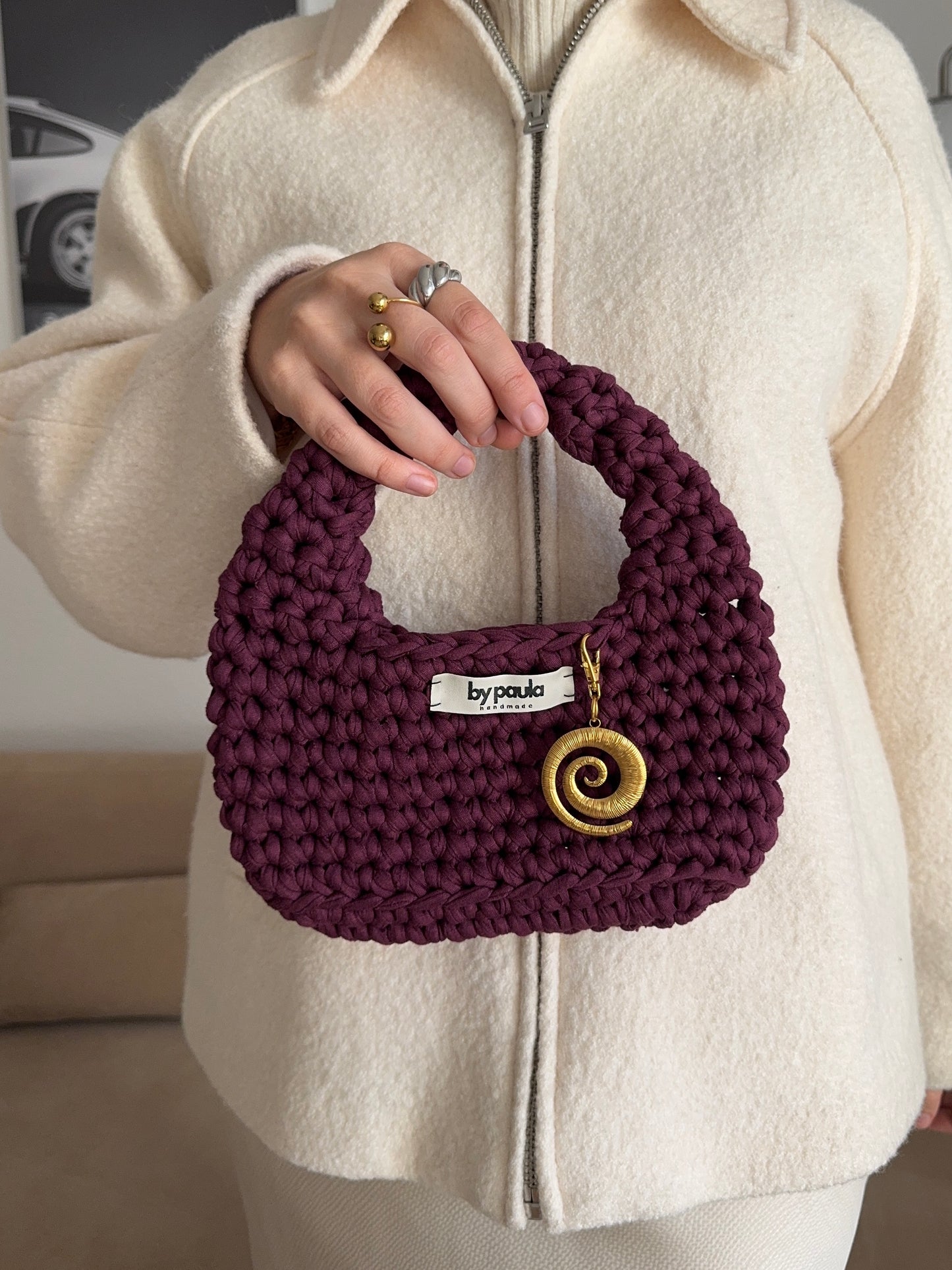 Schlüsselanhänger: Spirale Gold