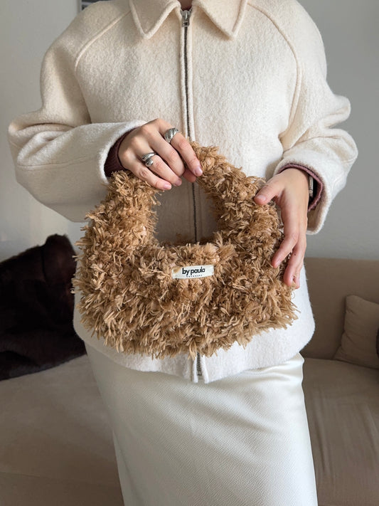 MILA Fuzzy M in Caramel