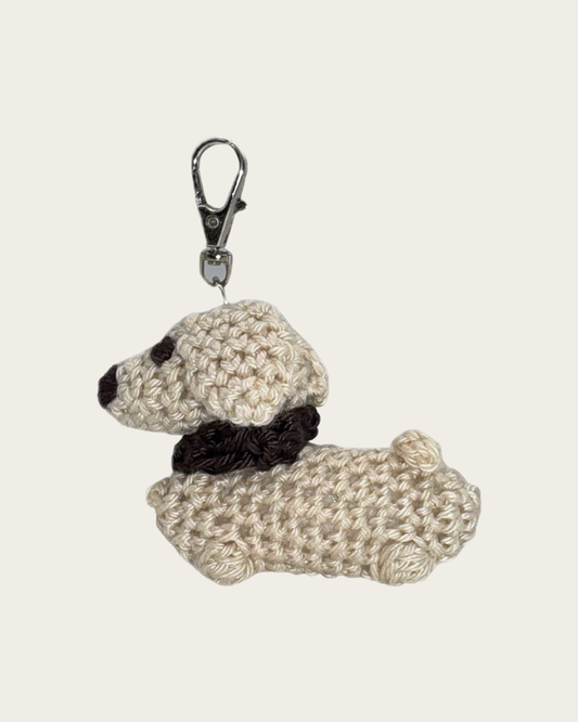 Dackel-Anhänger Beige