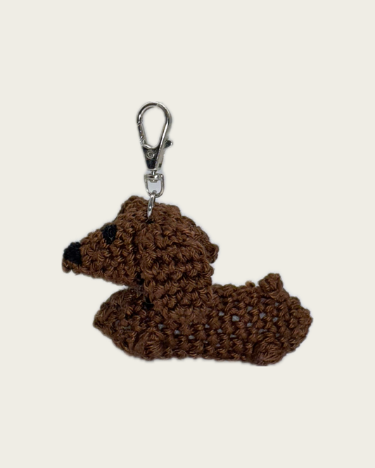 Dackel-Anhänger braun