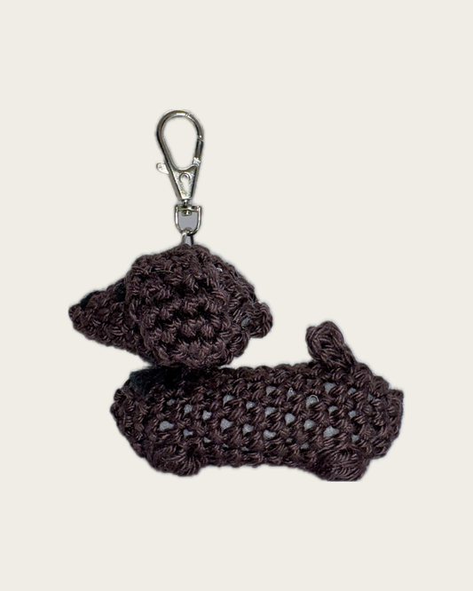 Dackel-Anhänger Dunkelbraun