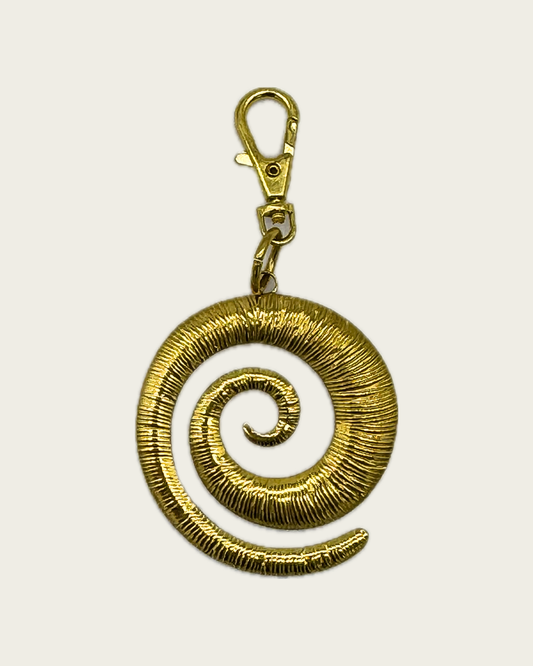 Schlüsselanhänger: Spirale Gold