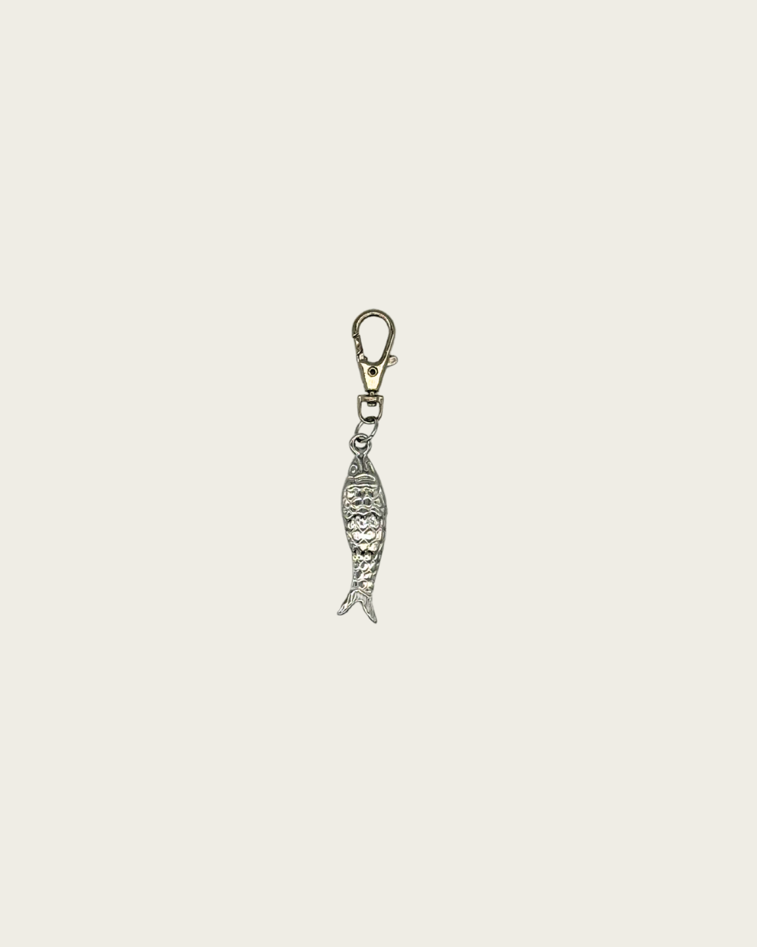 Schlüsselanhänger: Fisch Silber