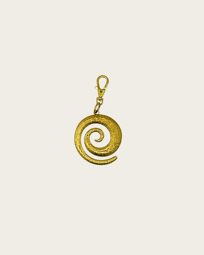 Schlüsselanhänger: Spirale Gold