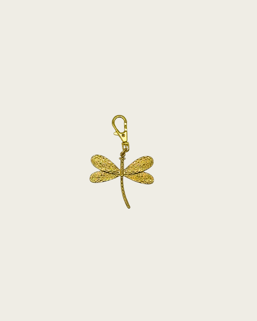 Schlüsselanhänger: Libelle Gold