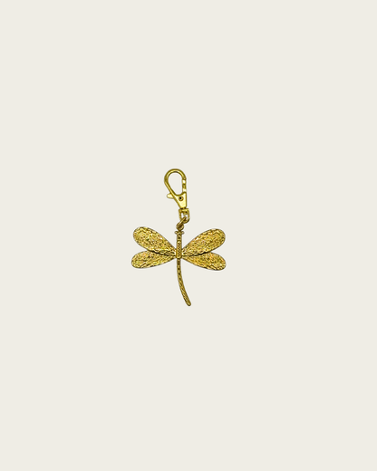 Schlüsselanhänger: Libelle Gold