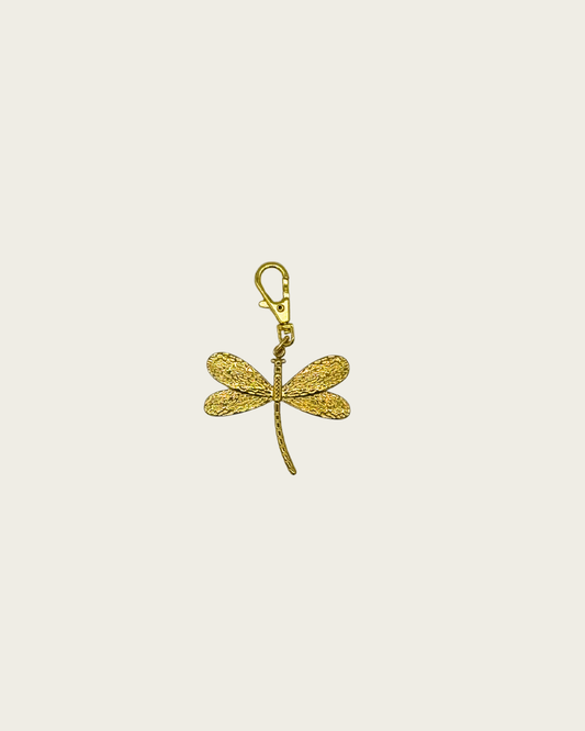 Schlüsselanhänger: Libelle Gold